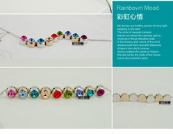 彩虹心情，甜美随行 荻尔赫曼水晶项链引领时尚新风尚
